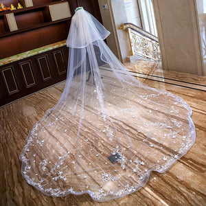 extra long cathedral length veil