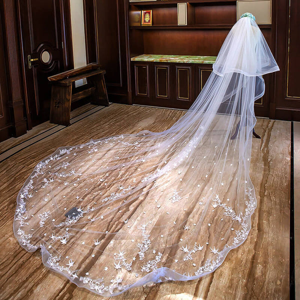 extra long cathedral length veil
