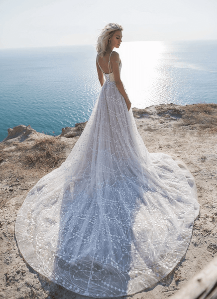 A line wedding dress