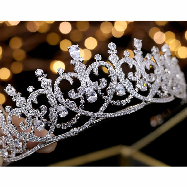 Baroque Luxury Crystal Bridal Crown
