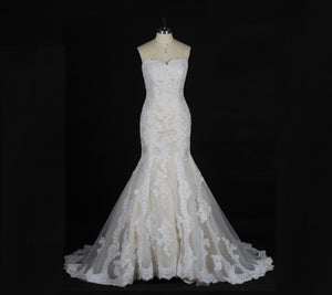 Classic Trumpet Wedding Dress, Fit & Flare Bridal Gown, Brighton